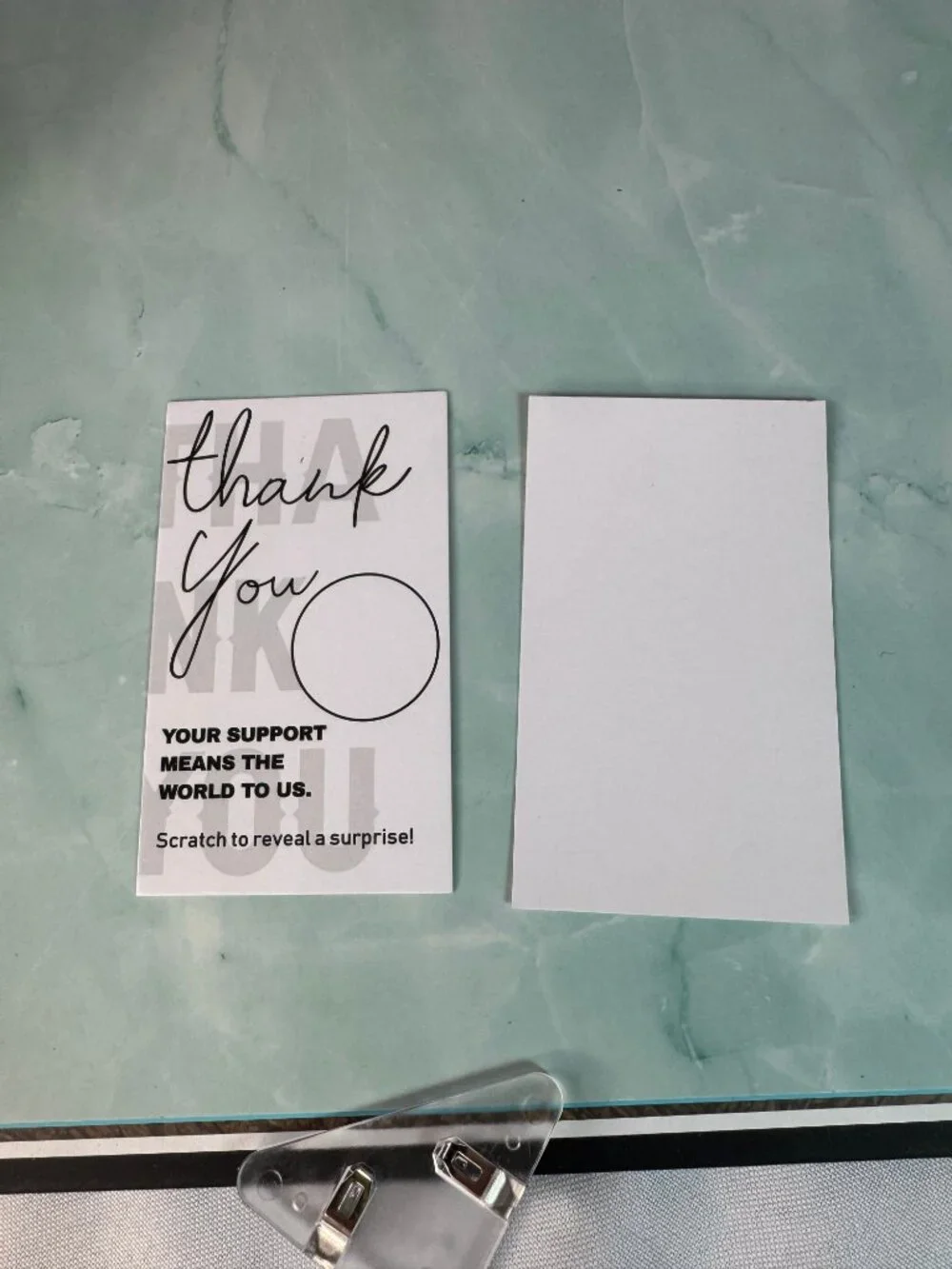 ★ 50 Scratch-Off Thank You Cards Customer Appreciation Surprise Reveal